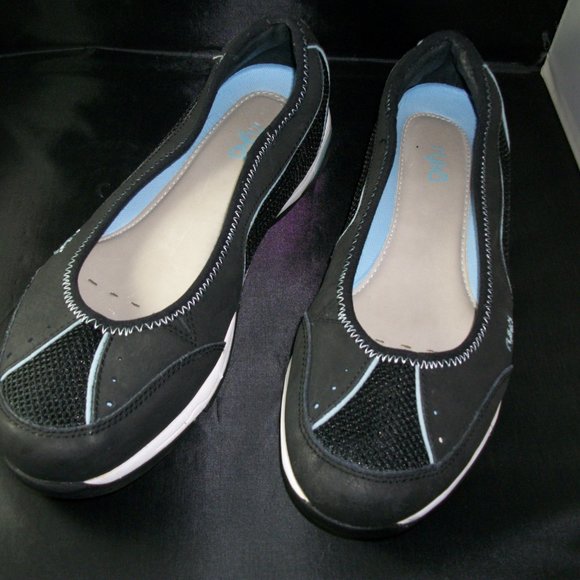 Ryka Shoes Ryka Tensile Black Sport Flats Loafers Slip On Tennis